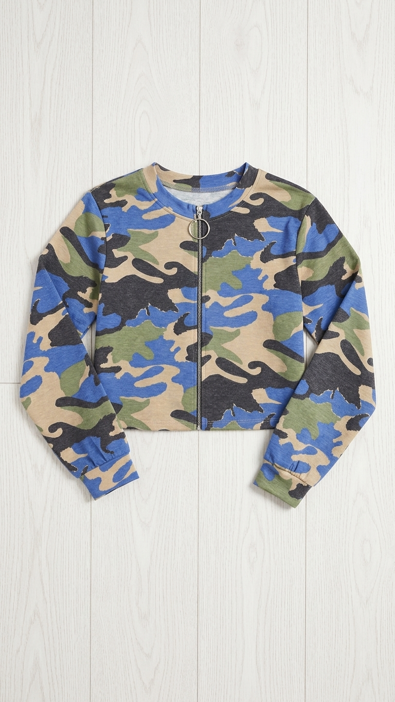 Camo Multi Print Pullover