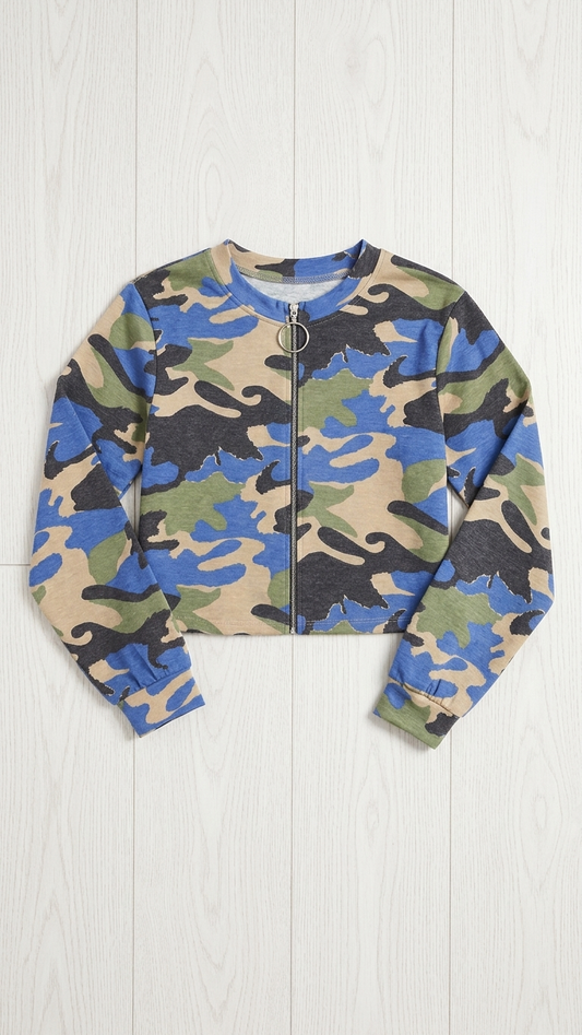 Camo Multi Print Pullover