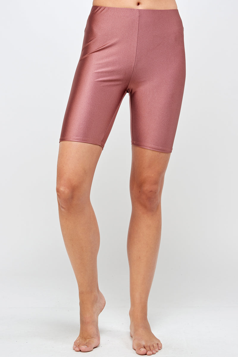 Rust High Waist Biker Shorts