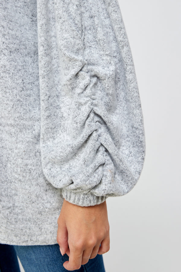 Gray Graphic Pullover Top