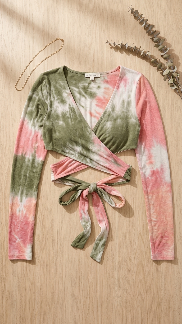 Multi Colorblock Wrap Top