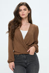 Long Sleeve Wrap Top