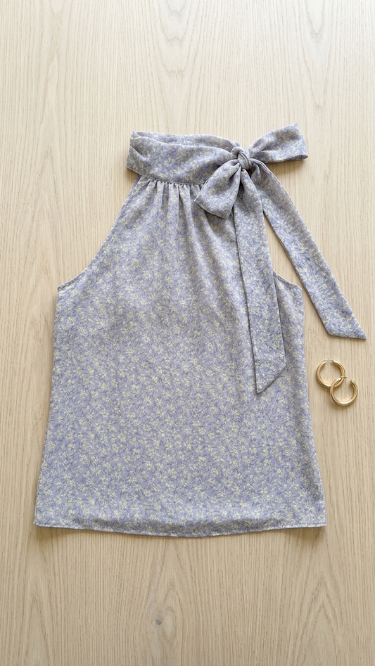 Gray Cowl Neck Top