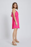 One-Shoulder Ruffle Mini Dress