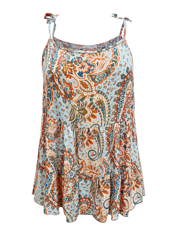 Paisley Print Tiered Dress – Boho Summer Vibes