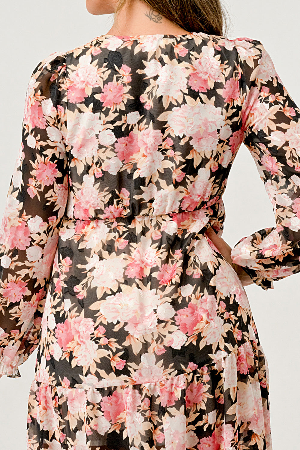Black Floral Maxi Dress