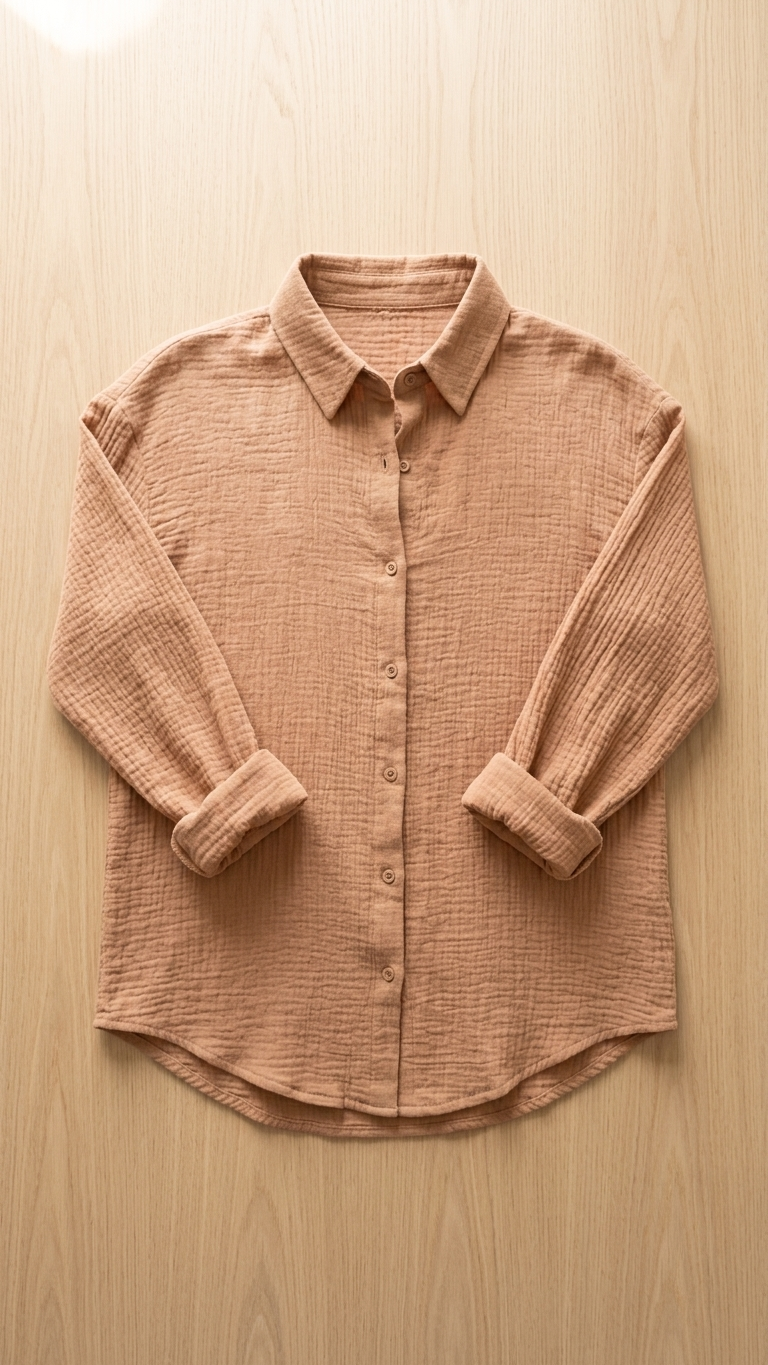 Taupe Classic Button Shirt