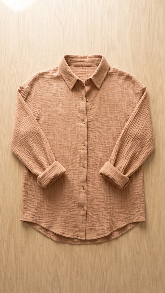 Taupe Classic Button Shirt