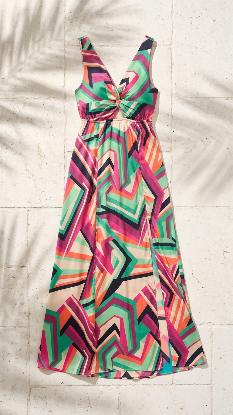 Magenta Bold Resort Maxi Dress