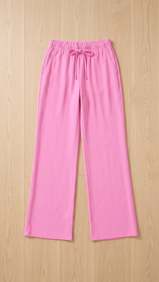 Bubble Gum Wide Leg Lounge Pants