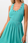 Eyelet detail cami dress