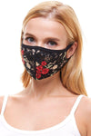 USA made fashion sexy lace face mask