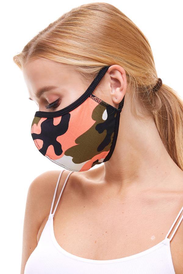 USA made Camouflage fashion cloth fabric face masks - AMAZON