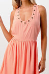 Eyelet detail cami dress