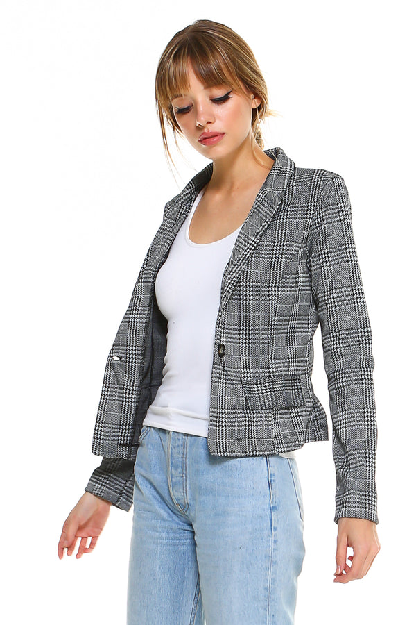 Ponti Plaid Blazer