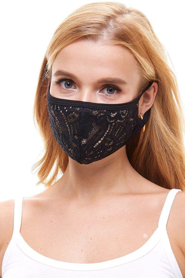 USA made fashion sexy lace face mask