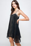 Micro chain fringe mini dress