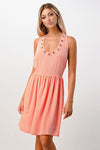 Eyelet detail cami dress