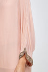 Beaded sleeve band kimono dress top