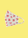 Floral flower fashion washable reusable breathable fabric ear loop shield face masks