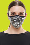 Leopard animal fashion washable reusable breathable fabric ear loop fabric face masks