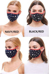 US made America flag star fashion washable reusable cloth face mask - MILEY + MOLLY