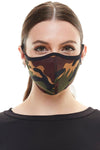 USA Made Camouflage fashion washable reusable breathable fabric ear loop fabric face masks - AMAZON