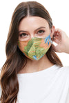 Reversible woven face mask reusable washable cloth mask