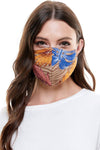 Reversible woven face mask reusable washable cloth mask