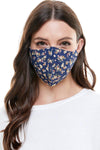 Reversible woven face mask reusable washable cloth mask