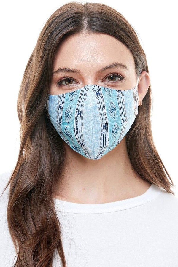 Reversible woven face mask reusable washable cloth mask