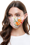 Reversible woven face mask reusable washable cloth mask