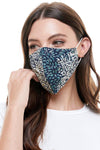 Reversible woven face mask reusable washable cloth mask