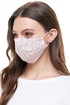 Reversible woven face mask reusable washable cloth mask