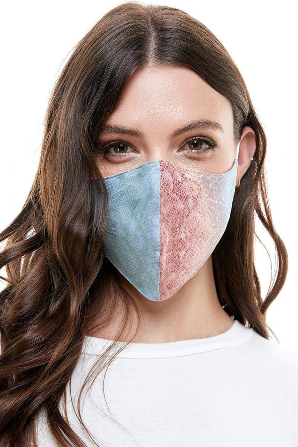 Reversible woven face mask reusable washable cloth mask