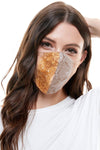 Reversible woven face mask reusable washable cloth mask