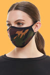 USA Made Camouflage fashion washable reusable breathable fabric ear loop fabric face masks - AMAZON