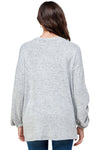 BRUSHED KNIT SCREEN PRINT LOOSE FIT SWAEAT SHIRTS - MILEY + MOLLY