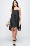 Micro chain fringe mini dress