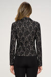 Stylish Open Front Blazer with Textured Pattern