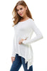 Women's Long-Sleeve Asymmetrical Hem Top