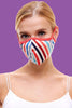 Multi stripe fashion reusable fabric face masks - AMAZON