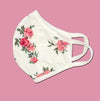 Floral flower fashion washable reusable breathable fabric ear loop shield face masks