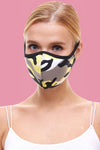 Camouflage fashion cloth fabric face masks