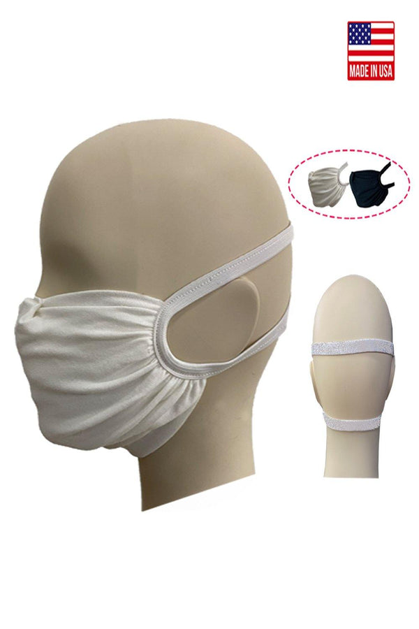 Stretchable elastic head loop washable reusable anti-dust shield mask